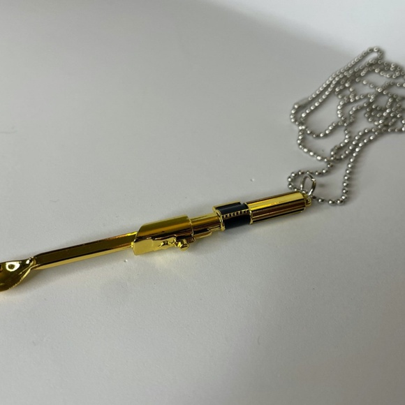 Mini spoon necklace Star Wars inspired Light Saber small tiny spoon pendant dark - Picture 3 of 3